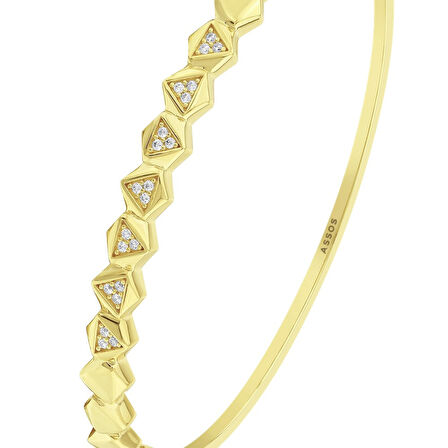 Tasarım Altın Kelepçe - 14K - 5.94gr