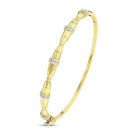 Tasarım Altın Kelepçe - 14K - 5.41gr