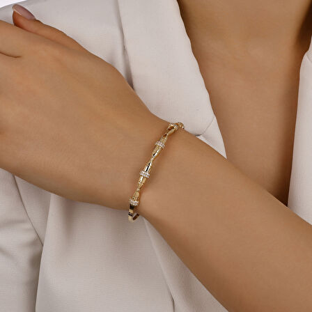 Tasarım Altın Kelepçe - 14K - 5.41gr