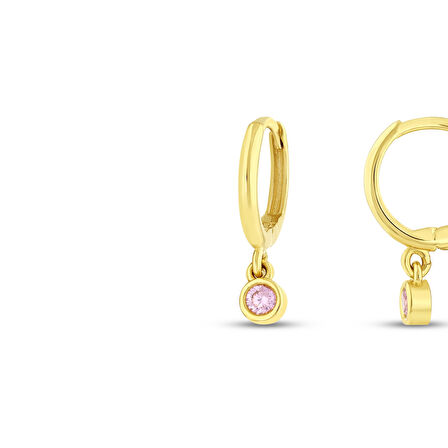 Sallantılı Altın Çocuk Küpe - 14K - 1.59gr