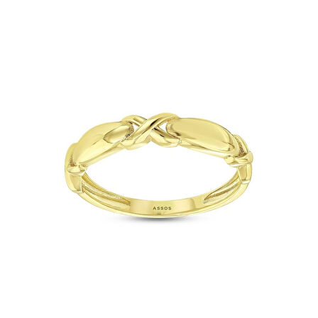Tasarım Altın Yüzük - 14K - 1.65gr
