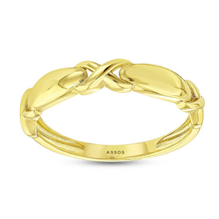 Tasarım Altın Yüzük - 14K - 1.65gr