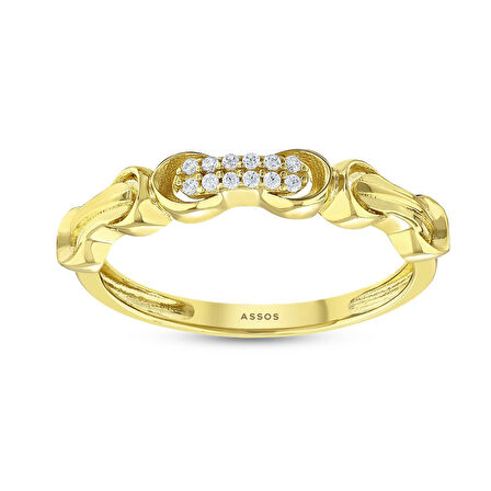 Tasarım Altın Yüzük - 14K - 1.76gr