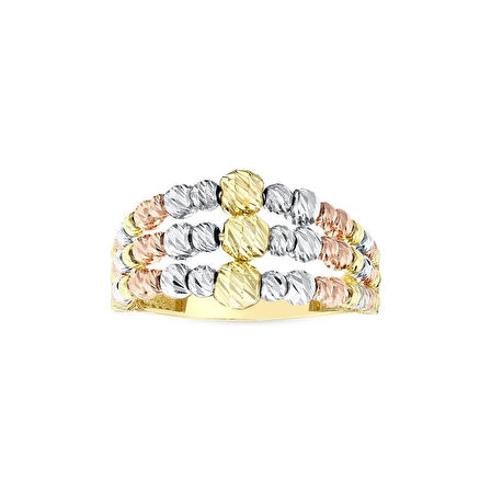 Dorika Toplu Altın Yüzük - 14K - 3.45gr