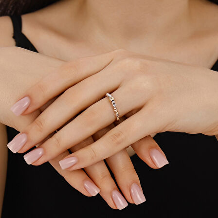 Dorika Toplu Altın Yüzük - 14K - 1.70gr