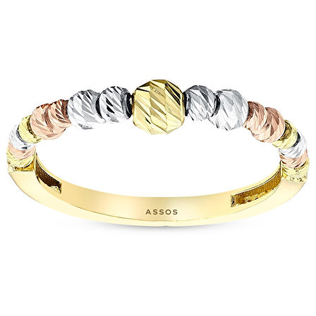 Dorika Toplu Altın Yüzük - 14K - 1.70gr