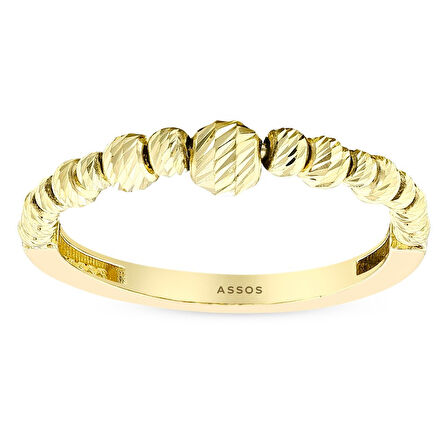 Dorika Toplu Altın Yüzük - 14K - 1.58gr