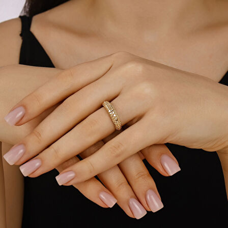 Tasarım Altın Yüzük - 14K - 2.30gr