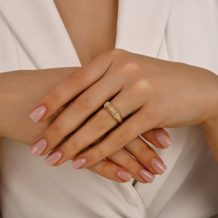 Tasarım Altın Yüzük - 14K - 2.75gr