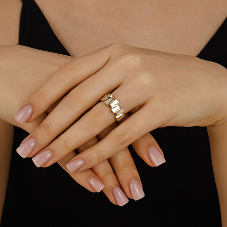 Tasarım Altın Yüzük - 14K - 2.98gr