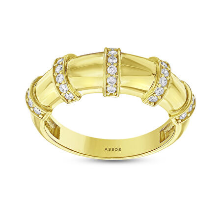 Tasarım Altın Yüzük - 14K - 3.24gr