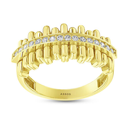Tasarım Altın Yüzük - 14K - 4.29gr