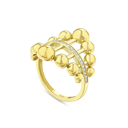 Tasarım Altın Yüzük - 14K - 3.90gr