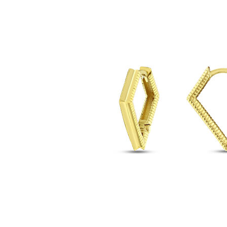 Tasarım Altın Küpe - 14K - 2.41gr