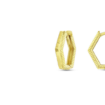 Tasarım Altın Küpe - 14K - 2.21gr