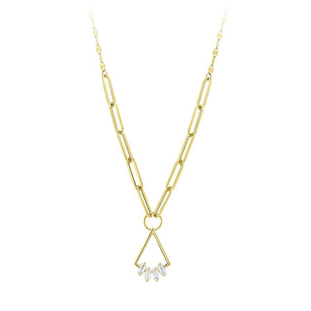Tasarım Altın Kolye - 14K - 2.22gr