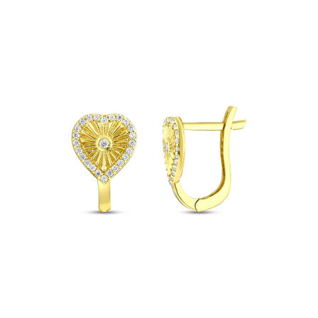 Kalpli Altın Küpe - 14K - 2.13gr