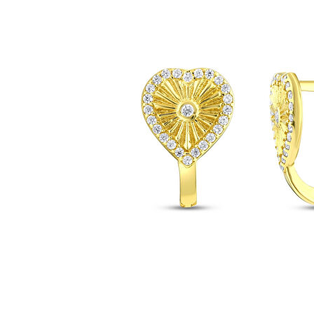Kalpli Altın Küpe - 14K - 2.13gr