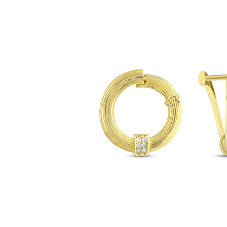 Tasarım Altın Küpe - 14K - 2.53gr