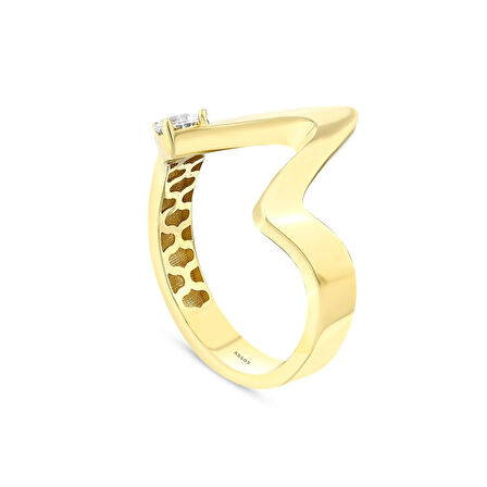 Tasarım Altın Yüzük - 14K - 2.29gr