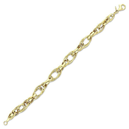 Tasarım Altın Bileklik - 14K - 7.18gr