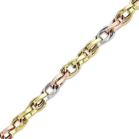 Altın Zincir Bileklik - 14K - 8.24gr