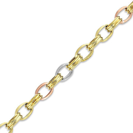 Altın Zincir Bileklik - 14K - 6.38gr