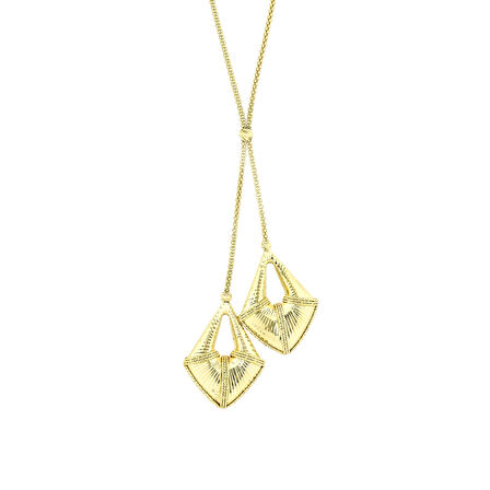 Tasarım Altın Kolye - 14K - 10.44gr