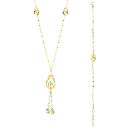 Tasarım Altın Set - 14K - 2.57gr