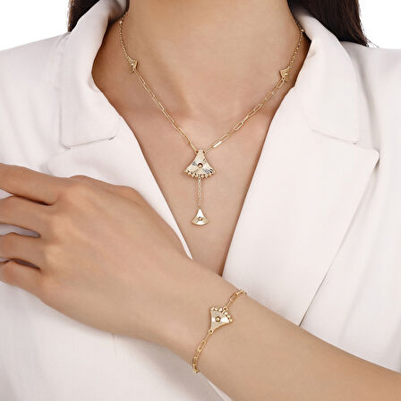 Tasarım Altın Set - 14K - 3.64gr