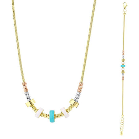 Tasarım Altın Set - 14K - 4.66gr
