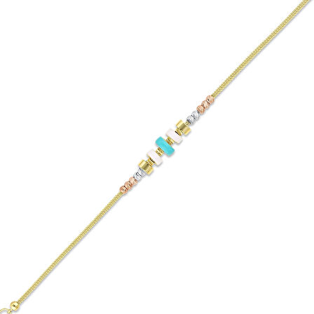 Tasarım Altın Set - 14K - 4.66gr