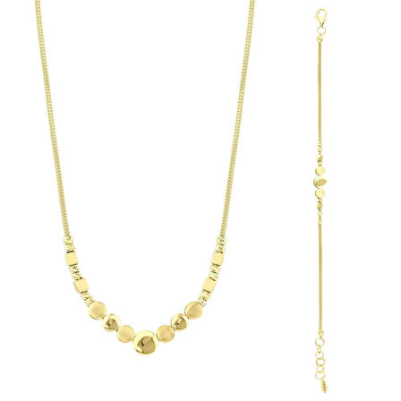 Tasarım Altın Set - 14K - 3.69gr