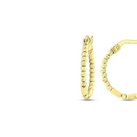 Altın Halka Küpe - 14K - 2.65gr