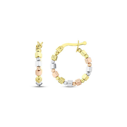 Altın Halka Küpe - 14K - 2.76gr