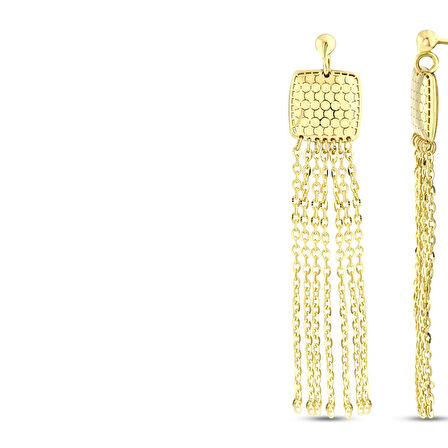 Tasarım Altın Küpe - 14K - 4.19gr