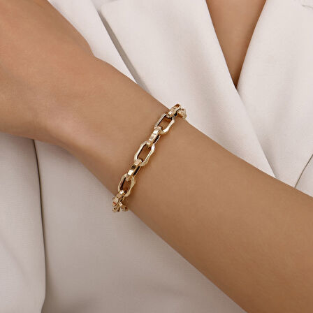 Altın Zincir Bileklik - 14K - 6.99gr