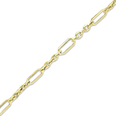 Altın Zincir Bileklik - 14K - 3.26gr