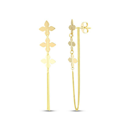 Tasarım Altın Küpe - 14K - 4.19gr