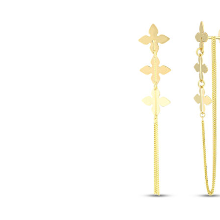 Tasarım Altın Küpe - 14K - 4.19gr