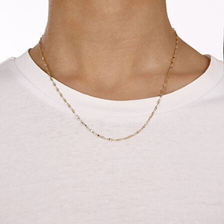 Altın Zincir Kolye - 14K - 1.27gr