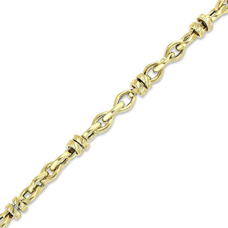 Altın Zincir Bileklik - 14K - 6.24gr