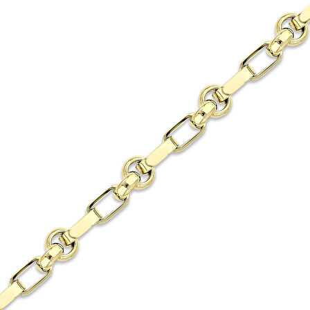 Altın Zincir Bileklik - 14K - 9.46gr