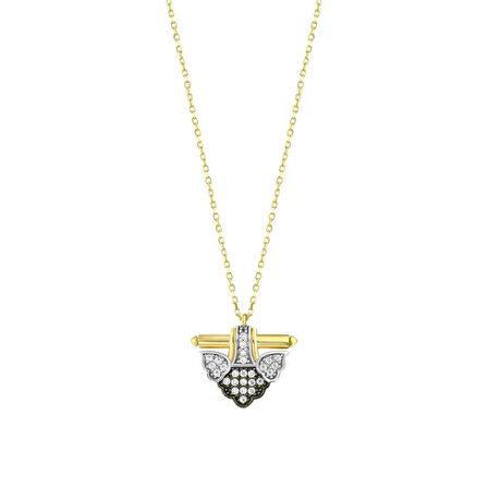 Tasarım Altın Kolye - 14K - 2.11gr