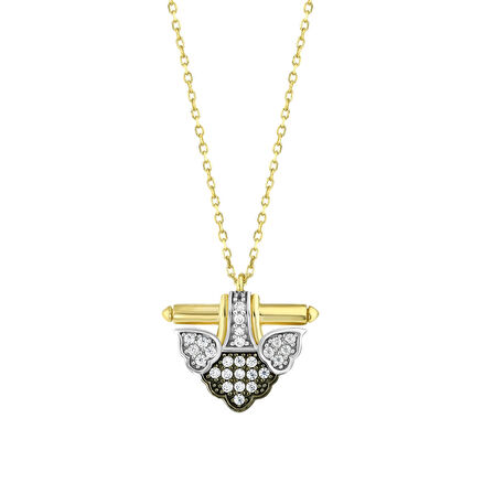 Tasarım Altın Kolye - 14K - 2.11gr