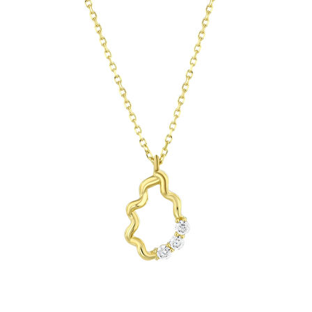 Tasarım Altın Kolye - 14K - 1.46gr