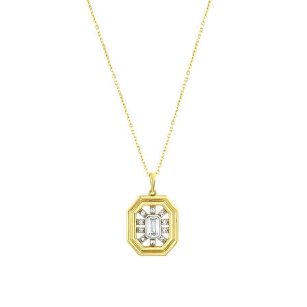 Baget Altın Kolye - 14K - 2.41gr