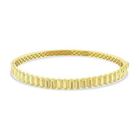 Altın Tasarım Kelepçe - 14K - 6.72gr