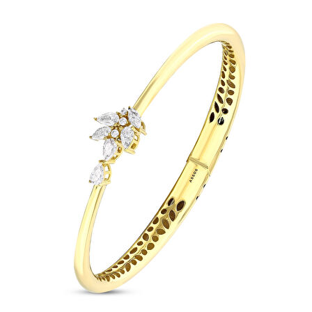 Altın Tasarım Kelepçe - 14K - 10.71gr