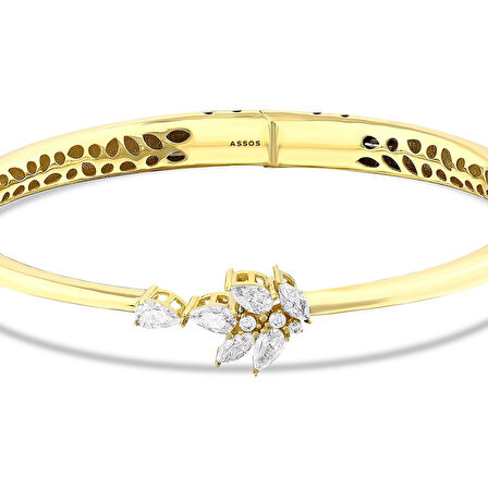 Altın Tasarım Kelepçe - 14K - 10.71gr